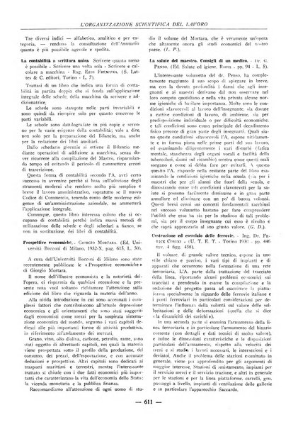 L'organizzazione scientifica del lavoro rivista dell'Ente nazionale italiano per l'organizzazione scientifica del lavoro