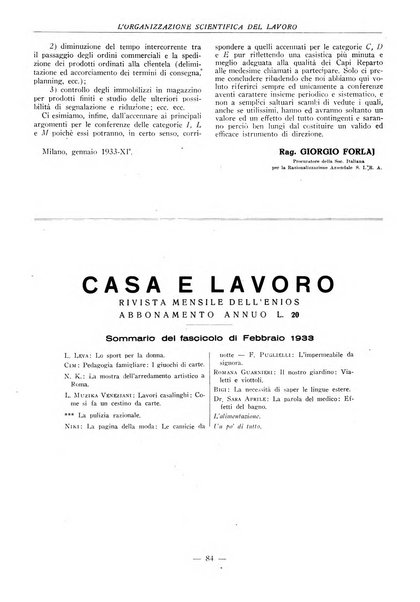 L'organizzazione scientifica del lavoro rivista dell'Ente nazionale italiano per l'organizzazione scientifica del lavoro