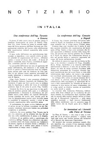 L'organizzazione scientifica del lavoro rivista dell'Ente nazionale italiano per l'organizzazione scientifica del lavoro