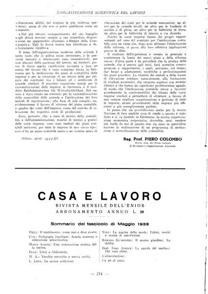 L'organizzazione scientifica del lavoro rivista dell'Ente nazionale italiano per l'organizzazione scientifica del lavoro