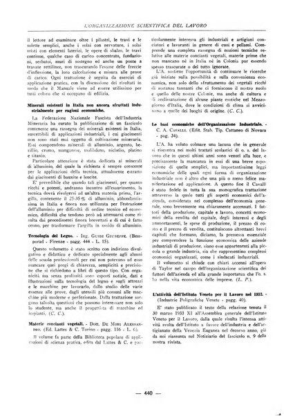 L'organizzazione scientifica del lavoro rivista dell'Ente nazionale italiano per l'organizzazione scientifica del lavoro