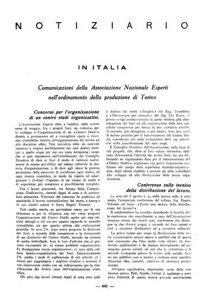 L'organizzazione scientifica del lavoro rivista dell'Ente nazionale italiano per l'organizzazione scientifica del lavoro