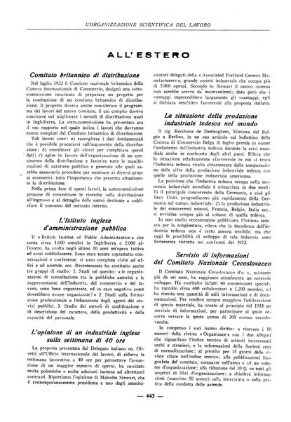 L'organizzazione scientifica del lavoro rivista dell'Ente nazionale italiano per l'organizzazione scientifica del lavoro