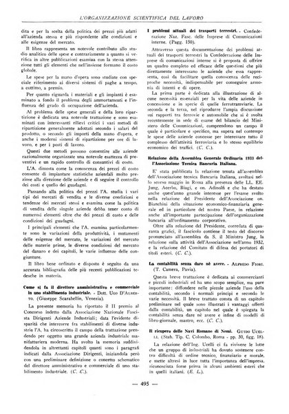 L'organizzazione scientifica del lavoro rivista dell'Ente nazionale italiano per l'organizzazione scientifica del lavoro