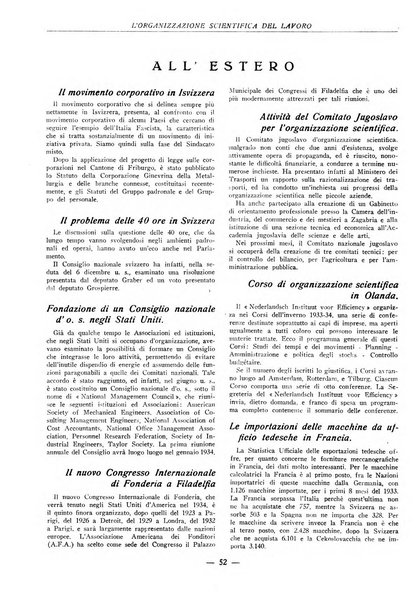 L'organizzazione scientifica del lavoro rivista dell'Ente nazionale italiano per l'organizzazione scientifica del lavoro