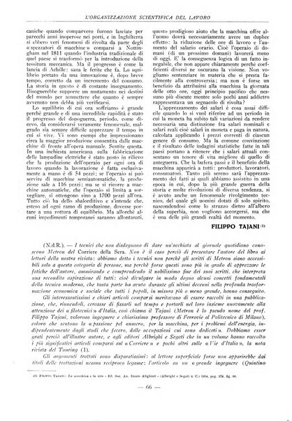 L'organizzazione scientifica del lavoro rivista dell'Ente nazionale italiano per l'organizzazione scientifica del lavoro