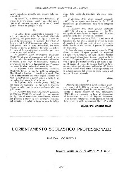 L'organizzazione scientifica del lavoro rivista dell'Ente nazionale italiano per l'organizzazione scientifica del lavoro