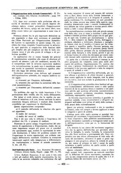 L'organizzazione scientifica del lavoro rivista dell'Ente nazionale italiano per l'organizzazione scientifica del lavoro