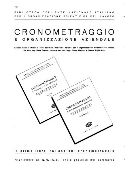 L'organizzazione scientifica del lavoro rivista dell'Ente nazionale italiano per l'organizzazione scientifica del lavoro