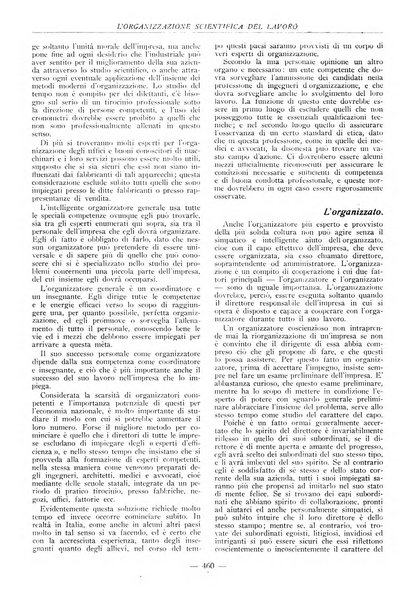 L'organizzazione scientifica del lavoro rivista dell'Ente nazionale italiano per l'organizzazione scientifica del lavoro