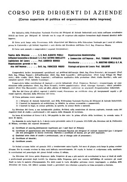 L'organizzazione scientifica del lavoro rivista dell'Ente nazionale italiano per l'organizzazione scientifica del lavoro