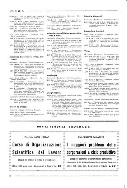 L'organizzazione scientifica del lavoro rivista dell'Ente nazionale italiano per l'organizzazione scientifica del lavoro