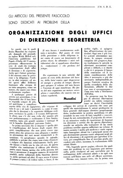 L'organizzazione scientifica del lavoro rivista dell'Ente nazionale italiano per l'organizzazione scientifica del lavoro