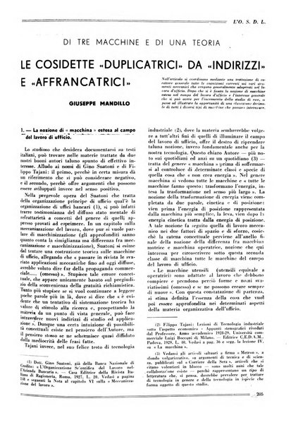 L'organizzazione scientifica del lavoro rivista dell'Ente nazionale italiano per l'organizzazione scientifica del lavoro