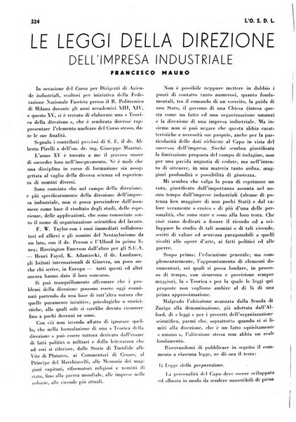 L'organizzazione scientifica del lavoro rivista dell'Ente nazionale italiano per l'organizzazione scientifica del lavoro