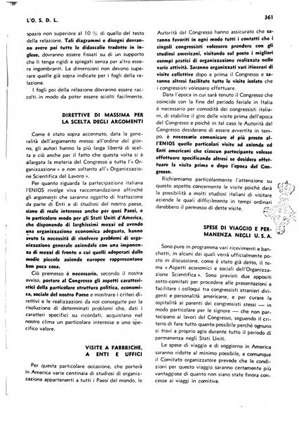 L'organizzazione scientifica del lavoro rivista dell'Ente nazionale italiano per l'organizzazione scientifica del lavoro