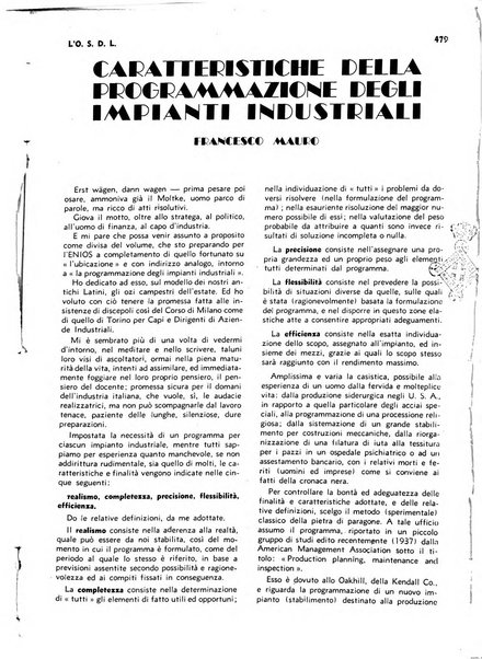 L'organizzazione scientifica del lavoro rivista dell'Ente nazionale italiano per l'organizzazione scientifica del lavoro