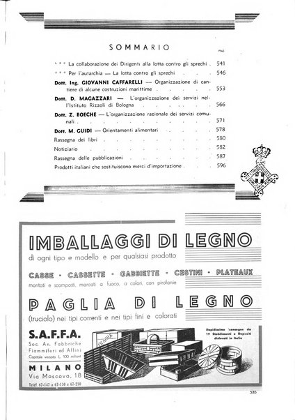 L'organizzazione scientifica del lavoro rivista dell'Ente nazionale italiano per l'organizzazione scientifica del lavoro