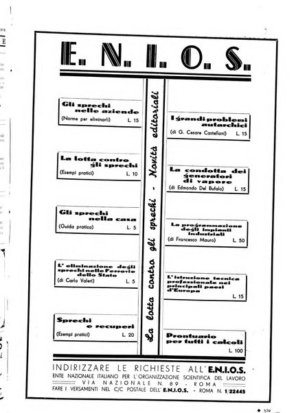 L'organizzazione scientifica del lavoro rivista dell'Ente nazionale italiano per l'organizzazione scientifica del lavoro