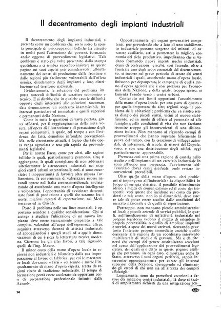 L'organizzazione scientifica del lavoro rivista dell'Ente nazionale italiano per l'organizzazione scientifica del lavoro