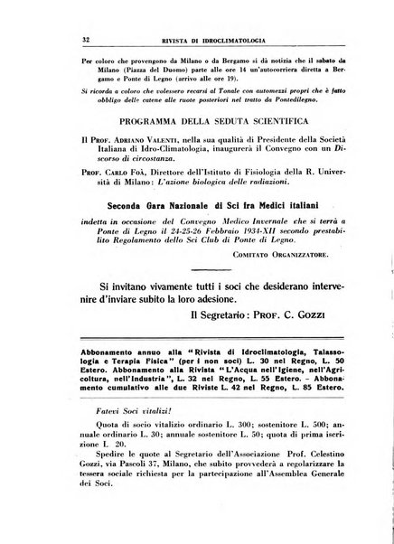 Rivista di idroclimatologia, talassologia e terapia fisica organo ufficiale dell'Associazione medica italiana di idroclimatologia talassologia e terapia fisica