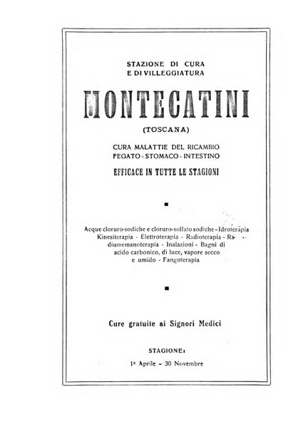 Rivista di idroclimatologia, talassologia e terapia fisica organo ufficiale dell'Associazione medica italiana di idroclimatologia talassologia e terapia fisica