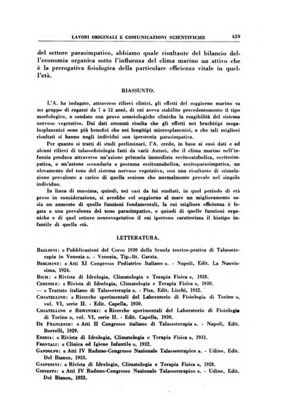 Rivista di idroclimatologia, talassologia e terapia fisica organo ufficiale dell'Associazione medica italiana di idroclimatologia talassologia e terapia fisica