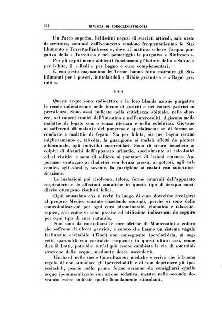 Rivista di idroclimatologia, talassologia e terapia fisica organo ufficiale dell'Associazione medica italiana di idroclimatologia talassologia e terapia fisica