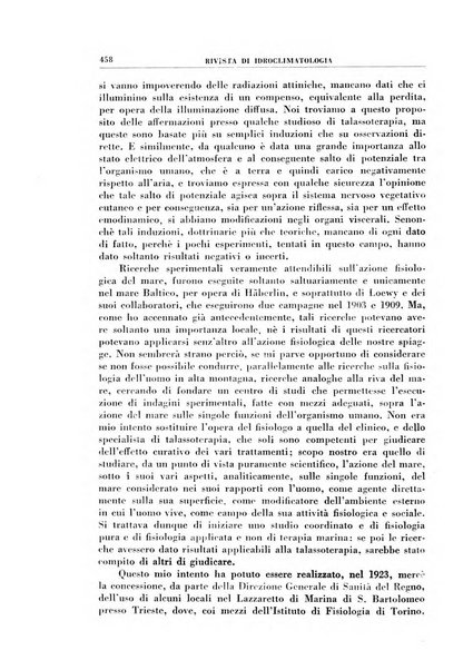 Rivista di idroclimatologia, talassologia e terapia fisica organo ufficiale dell'Associazione medica italiana di idroclimatologia talassologia e terapia fisica