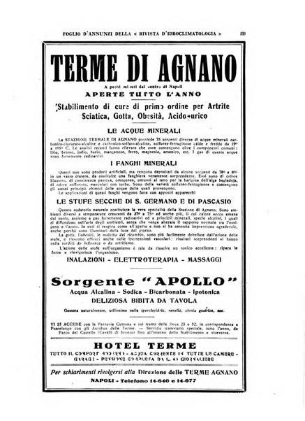 Rivista di idroclimatologia, talassologia e terapia fisica organo ufficiale dell'Associazione medica italiana di idroclimatologia talassologia e terapia fisica