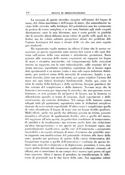 Rivista di idroclimatologia, talassologia e terapia fisica organo ufficiale dell'Associazione medica italiana di idroclimatologia talassologia e terapia fisica