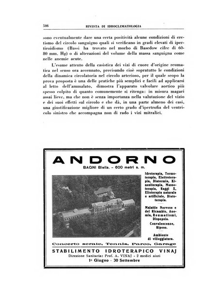 Rivista di idroclimatologia, talassologia e terapia fisica organo ufficiale dell'Associazione medica italiana di idroclimatologia talassologia e terapia fisica