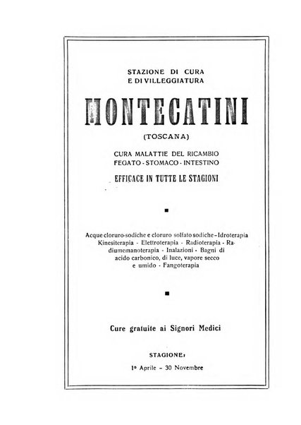 Rivista di idroclimatologia, talassologia e terapia fisica organo ufficiale dell'Associazione medica italiana di idroclimatologia talassologia e terapia fisica