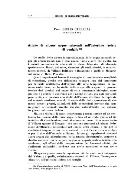 Rivista di idroclimatologia, talassologia e terapia fisica organo ufficiale dell'Associazione medica italiana di idroclimatologia talassologia e terapia fisica