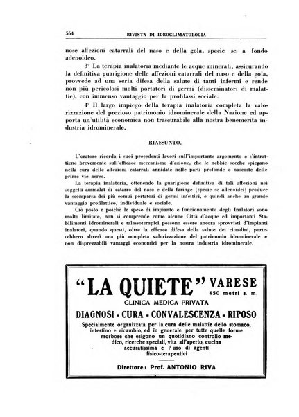 Rivista di idroclimatologia, talassologia e terapia fisica organo ufficiale dell'Associazione medica italiana di idroclimatologia talassologia e terapia fisica