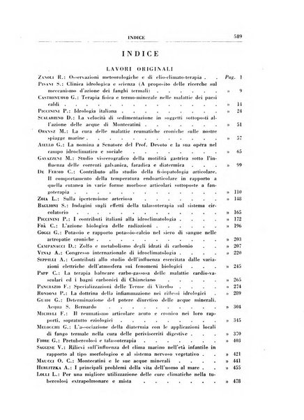 Rivista di idroclimatologia, talassologia e terapia fisica organo ufficiale dell'Associazione medica italiana di idroclimatologia talassologia e terapia fisica