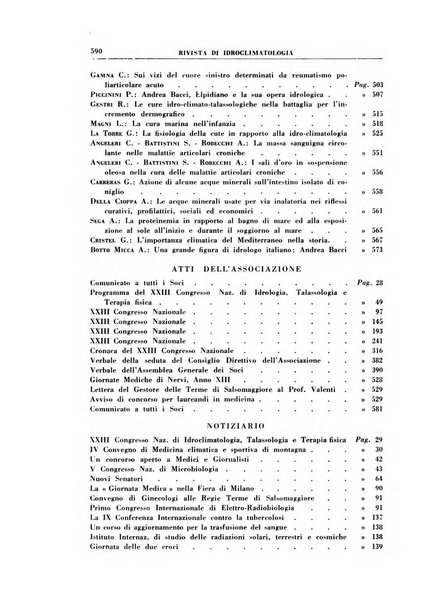 Rivista di idroclimatologia, talassologia e terapia fisica organo ufficiale dell'Associazione medica italiana di idroclimatologia talassologia e terapia fisica