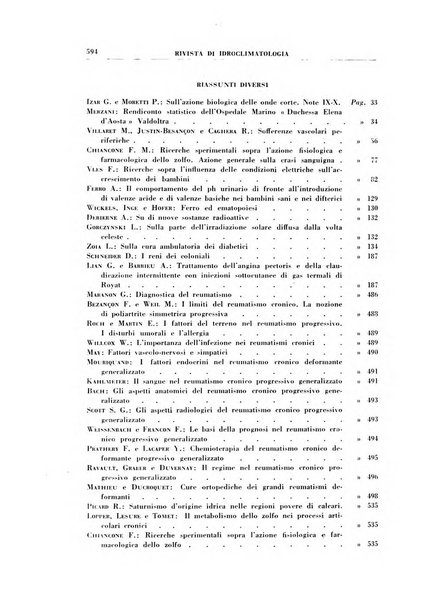 Rivista di idroclimatologia, talassologia e terapia fisica organo ufficiale dell'Associazione medica italiana di idroclimatologia talassologia e terapia fisica