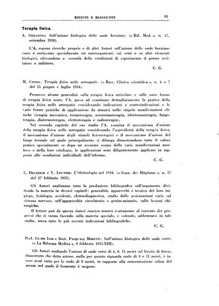 Rivista di idroclimatologia, talassologia e terapia fisica organo ufficiale dell'Associazione medica italiana di idroclimatologia talassologia e terapia fisica