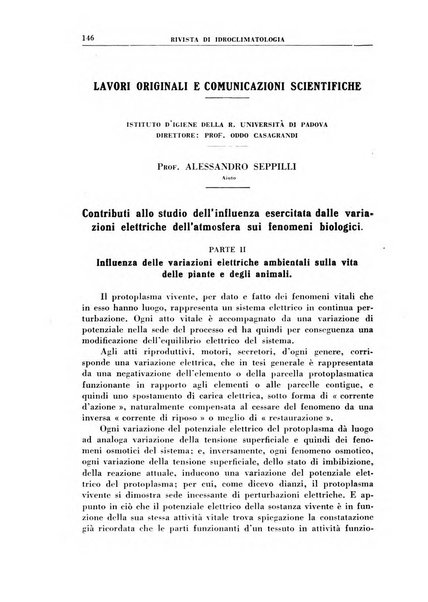 Rivista di idroclimatologia, talassologia e terapia fisica organo ufficiale dell'Associazione medica italiana di idroclimatologia talassologia e terapia fisica