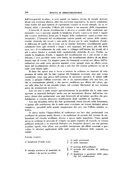 Rivista di idroclimatologia, talassologia e terapia fisica organo ufficiale dell'Associazione medica italiana di idroclimatologia talassologia e terapia fisica