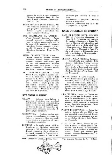 Rivista di idroclimatologia, talassologia e terapia fisica organo ufficiale dell'Associazione medica italiana di idroclimatologia talassologia e terapia fisica