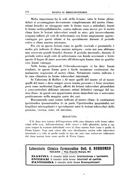 Rivista di idroclimatologia, talassologia e terapia fisica organo ufficiale dell'Associazione medica italiana di idroclimatologia talassologia e terapia fisica