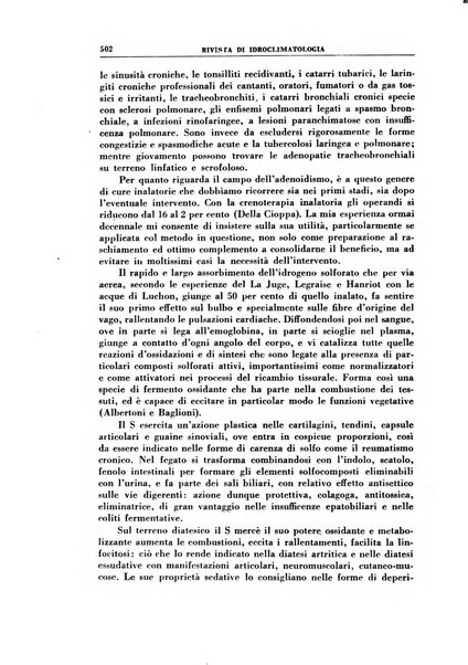 Rivista di idroclimatologia, talassologia e terapia fisica organo ufficiale dell'Associazione medica italiana di idroclimatologia talassologia e terapia fisica