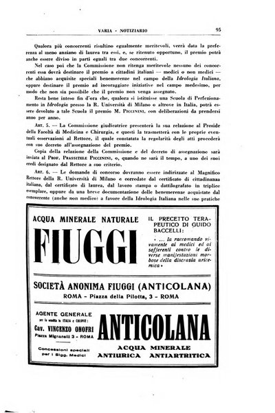 Rivista di idroclimatologia, talassologia e terapia fisica organo ufficiale dell'Associazione medica italiana di idroclimatologia talassologia e terapia fisica