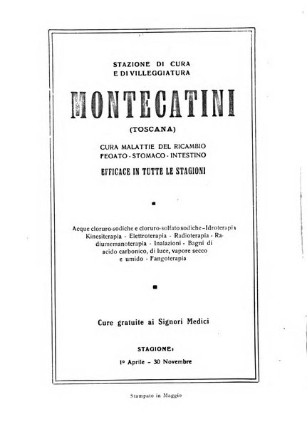 Rivista di idroclimatologia, talassologia e terapia fisica organo ufficiale dell'Associazione medica italiana di idroclimatologia talassologia e terapia fisica