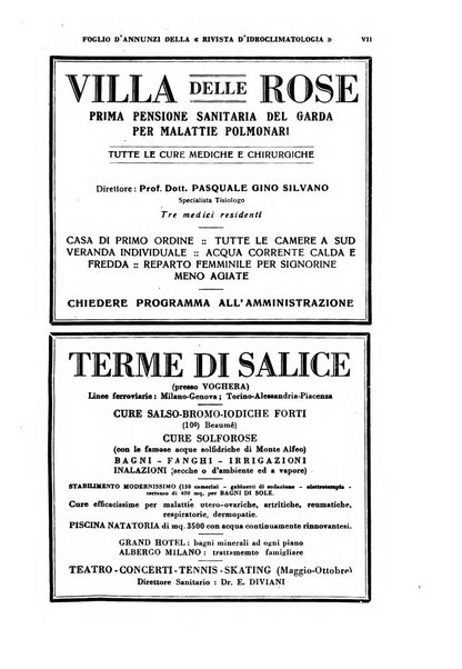 Rivista di idroclimatologia, talassologia e terapia fisica organo ufficiale dell'Associazione medica italiana di idroclimatologia talassologia e terapia fisica