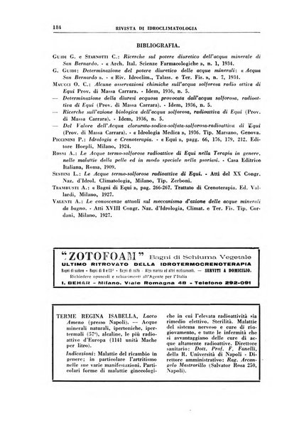 Rivista di idroclimatologia, talassologia e terapia fisica organo ufficiale dell'Associazione medica italiana di idroclimatologia talassologia e terapia fisica