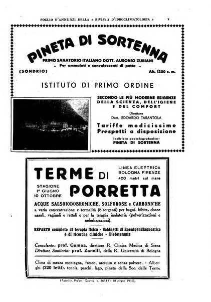 Rivista di idroclimatologia, talassologia e terapia fisica organo ufficiale dell'Associazione medica italiana di idroclimatologia talassologia e terapia fisica