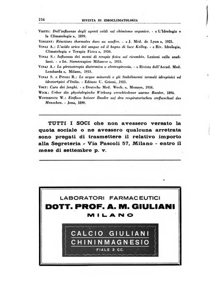 Rivista di idroclimatologia, talassologia e terapia fisica organo ufficiale dell'Associazione medica italiana di idroclimatologia talassologia e terapia fisica